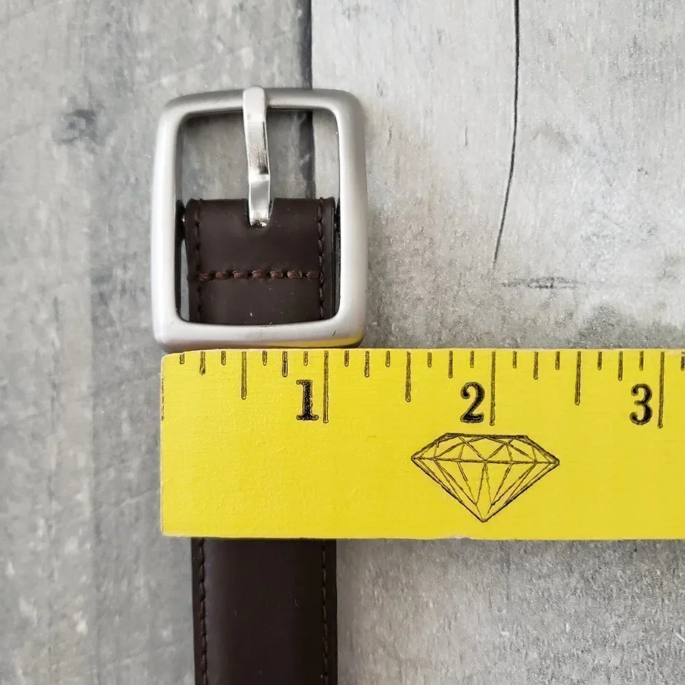 Boys Brown with Sliver Buckle Belt